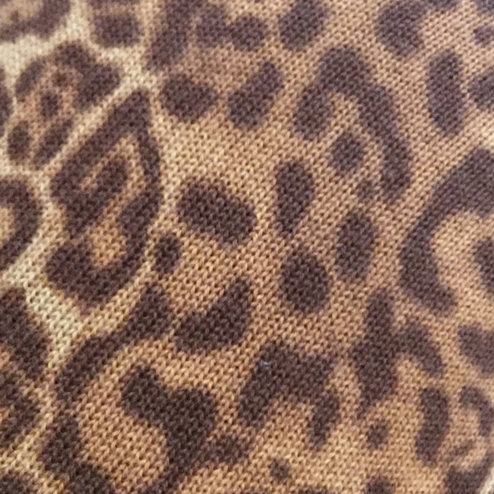 Chaps Leopard Print Sweater - Picture 5 of 5